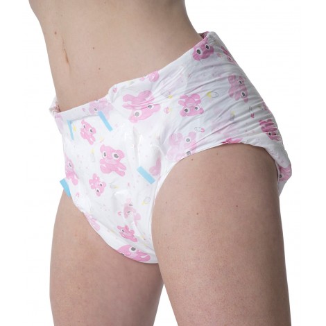PINK TEDDY BEAR DIAPERS