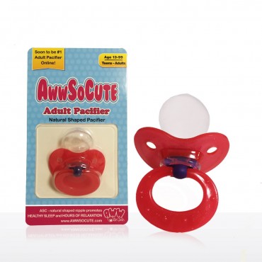 RED GLITTER PACIFIER