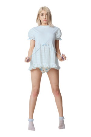 Baby Blue Peek-a-Boo Baby Doll Dress