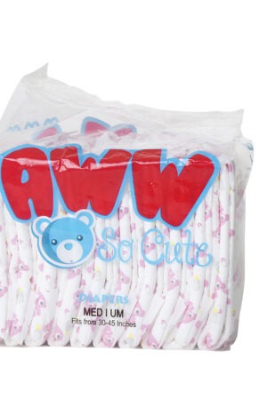 Pink Teddy Bear Adult Printed Diapers