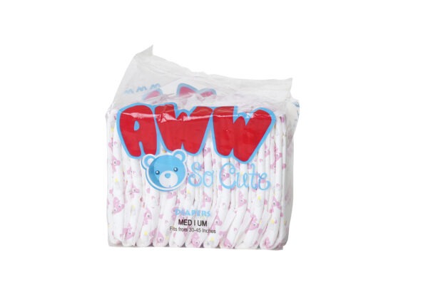 Pink Teddy Bear Adult Printed Diapers