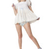 White Peek-a-Boo Baby Doll Dress