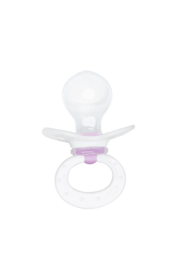 White and Pink Adult-Size Pacifier - Image 2
