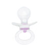 White and Pink Adult-Size Pacifier - AWW SO CUTE