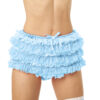 Blue Satin Ruffle ABDL Diaper Covers