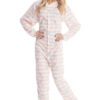 Pink Elephants Footed Pajamas– Button Snap Edition