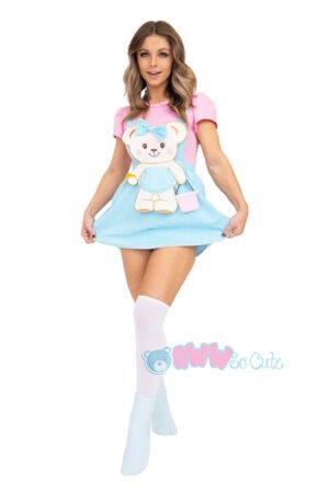 Snuggle Me Sweet Teddy Bear Onesie Dress