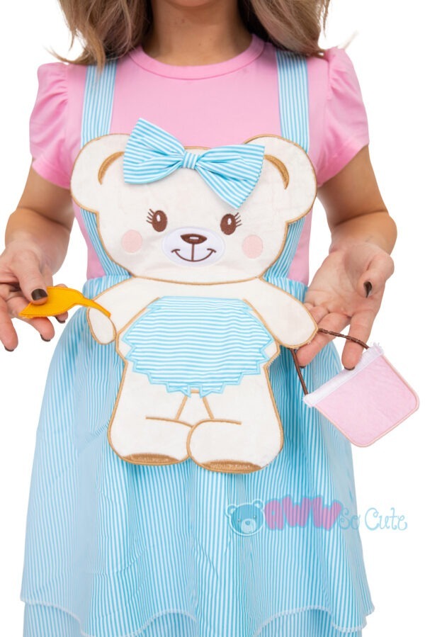 Snuggle Me Sweet Teddy Bear Onesie Dress - Image 3